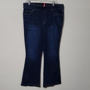 Spanks Jeans Size XL Womens Fit And Flaire Bootcut Dark Wash Pull On